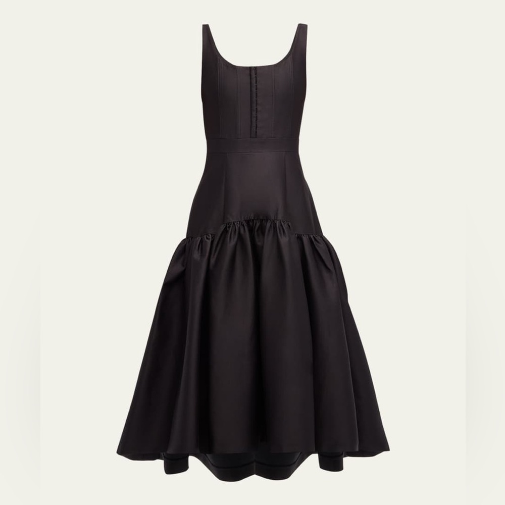 Alice + Olivia Diana Sleeveless Structured Midi Dress - Picture 6 of 14